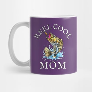 REEL COOL MOM Mothers Gift T Shirt Mug